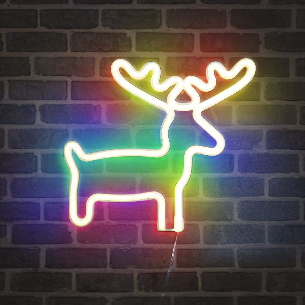【送料無料 フックつき】LED 雰囲気ライト エルク エルクライト 電池式 USB式 照明...