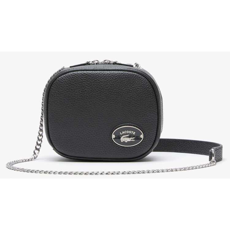 ラコステ LACOSTE オリジン クロコ スクエアクロスオーバーバッグ [カラー：ブラック] [サイズ：16×13×7cm] #NF3939G-000 【送料無料】【スポーツ・アウトドア その他雑貨 】