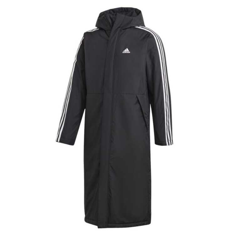 アディダス ADIDAS ライト インサレーテッドコート(メンズ) [サイズ：M] [カラー：ブラック×ホワイト] #IZH00-GF0000 【あす楽 送料込み(沖縄・離島を除く)】【スポーツ・アウトドア スポーツウェア・アクセサリー ベンチコート】【LIGHT INSULATED COAT】