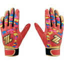 ゼット バッティンググラブ(両手用) 限定品 L レッド×ゴールド #BG431-6482 ZETT(4)