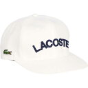 ラコステ LACOSTE フラットバイザーロゴキャップ #RK1273J-99-001 【あす楽 送料無料】【スポーツ・アウトドア アウトドア ウェア】【FLAT VISOR LOGO CAP】