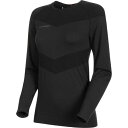 マムート Vadret ロングスリーブ Tシャツ(レディース) M(日本サイズL相当) ファントム×ブラック #1016-00470-00160 送料込み(沖縄・離島を除く) Vadret Longsleeve Women MAMMUT