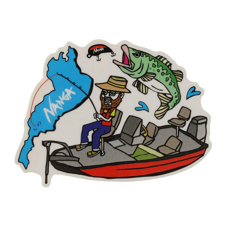 NANGA ナンガ×ウシオダヒロアキ ステッカー フィッシング 釣り #NA24543G502Z-FISHING 