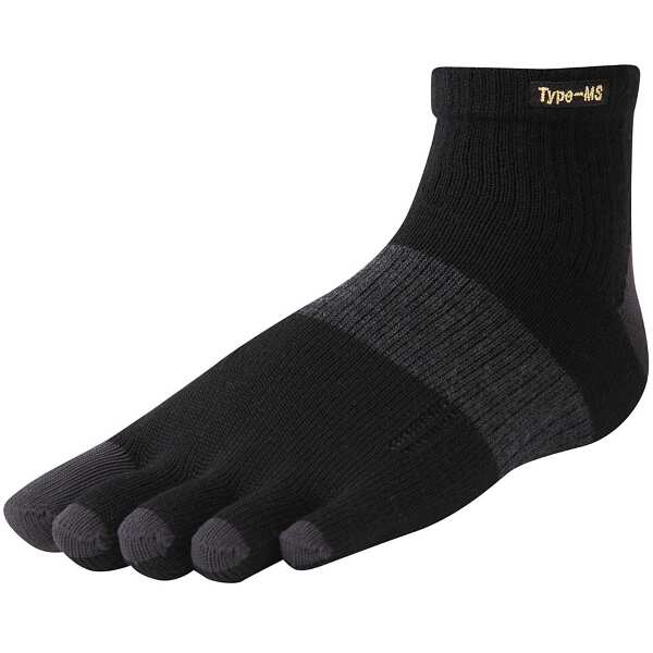 アールエルソックス RXL SOCKS メリノソックス 5本指タイプ Type-MS [サイズ：M(24-26cm)] [カラー：ブラック] #MW-2001-10 【スポーツ・アウトドア スポーツウェア・アクセサリー その他】