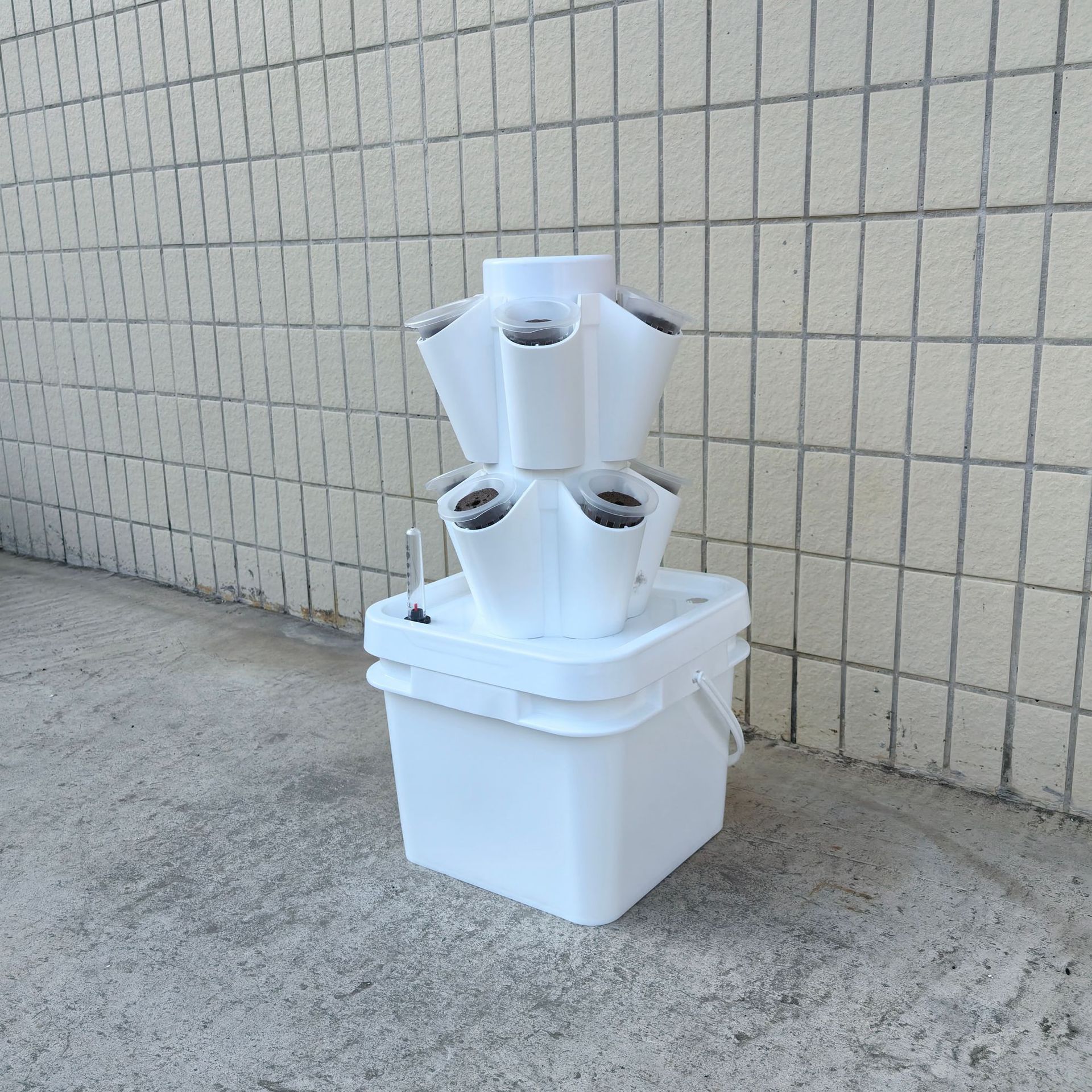 8L 水耕栽培 プランタータワー 養液栽培 栽培キット 水耕栽培 縦型プランター 養液...