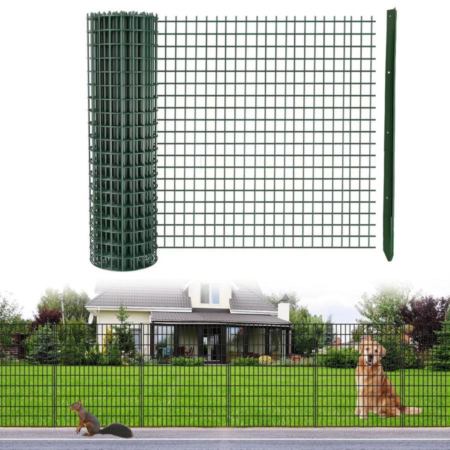 アニマルフェンス 金網柵 カンフェンス 動物除けネット 防獣フェンス 1*5m 害獣対策 ワイヤーメッシュ ..