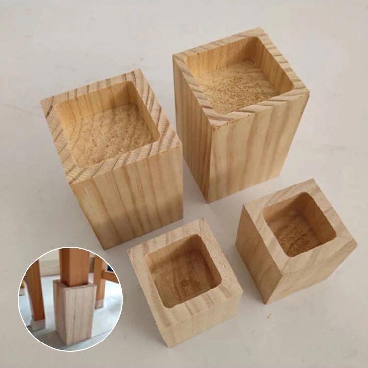 継足 継足し 底上げ 高さ調整 継脚 つぎあし ベッド テーブル 延長 つぎ足 こたつ用継脚 脚台 角型 置..