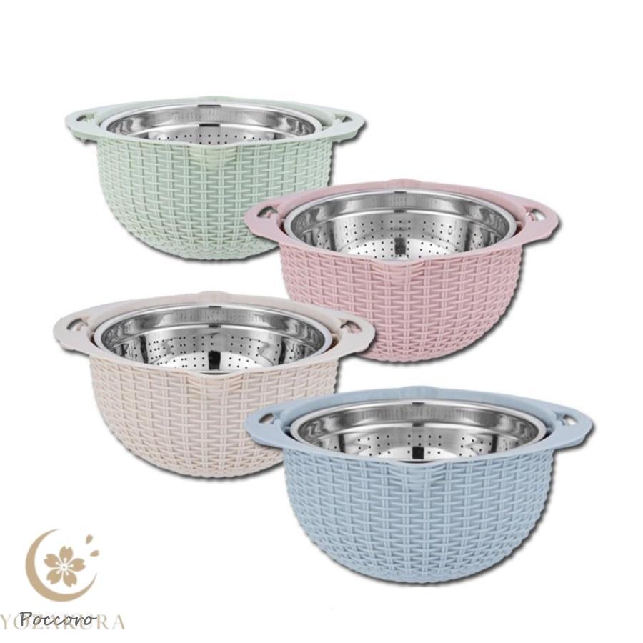 米磨ぎボウル ステンレス 付き お米研ぎ ザル ボウル 野菜 水切り 米とぎにも使えるザルとボウル ざる ..