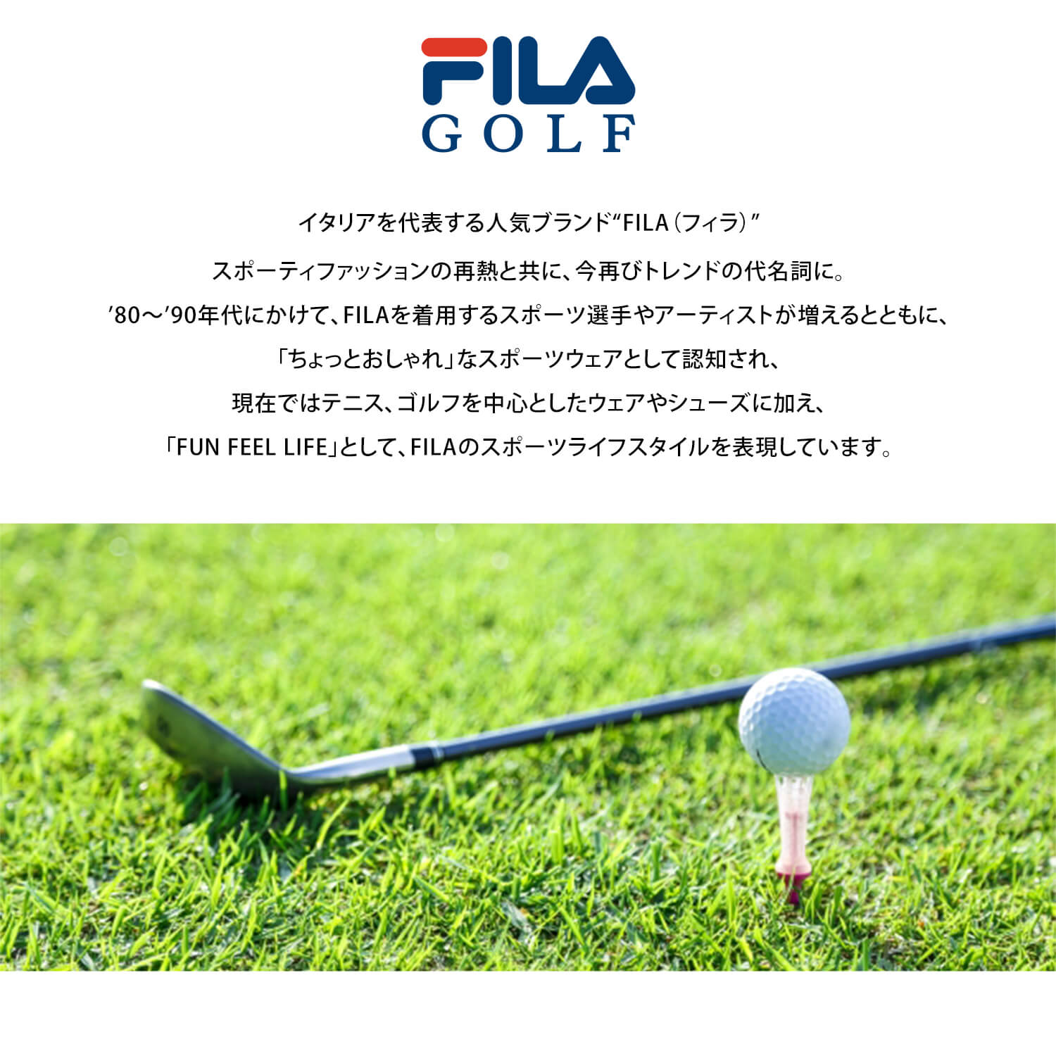 FILA GOLF フィラゴルフ ゴルフウェア ワンピース レディース ノースリーブ 吸汗 速乾 涼しい UVカット 日焼け防止 おしゃれ かわいい 大人 ロゴライン シンプル ブランド M L LL 春 夏 紺 ブルー 青 ホワイト 白 スポーツ トレーニング karlas