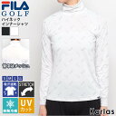 【16日までクーポンで30%OFF】 FILA GOLF フィラゴルフ インナーシャツ レディース ゴルフウェア ストレッチ 吸汗速乾 接触冷感 UVカット ハ...