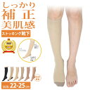 ストッキングソックス 厚手 ハイソックス丈 美肌感 9743PW まるでストッキングを履いたようなくつした しっかり補正美肌感 ストッキング 靴下 足底綿 フッ...