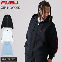【10%OFFセール】 FUBU フブ パーカー メンズ 長袖 スウェット フーディ 秋 冬 フルジップ 大きいサイズ 裏毛 ブランド ロゴ 刺繍 綿100 オ...