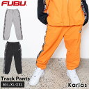 【GW限定 クーポンで10 OFF】 FUBU フブ ロングパンツ メンズ レディース トラックパンツ ナイロンパンツ ジャージ イージーパンツ ウエストゴム ブランド 秋 冬 ロゴ 刺繍 XL XXL オーバーサイズ アメカジ ユニセックス 男女兼用 ストリート系 黒 2023FW