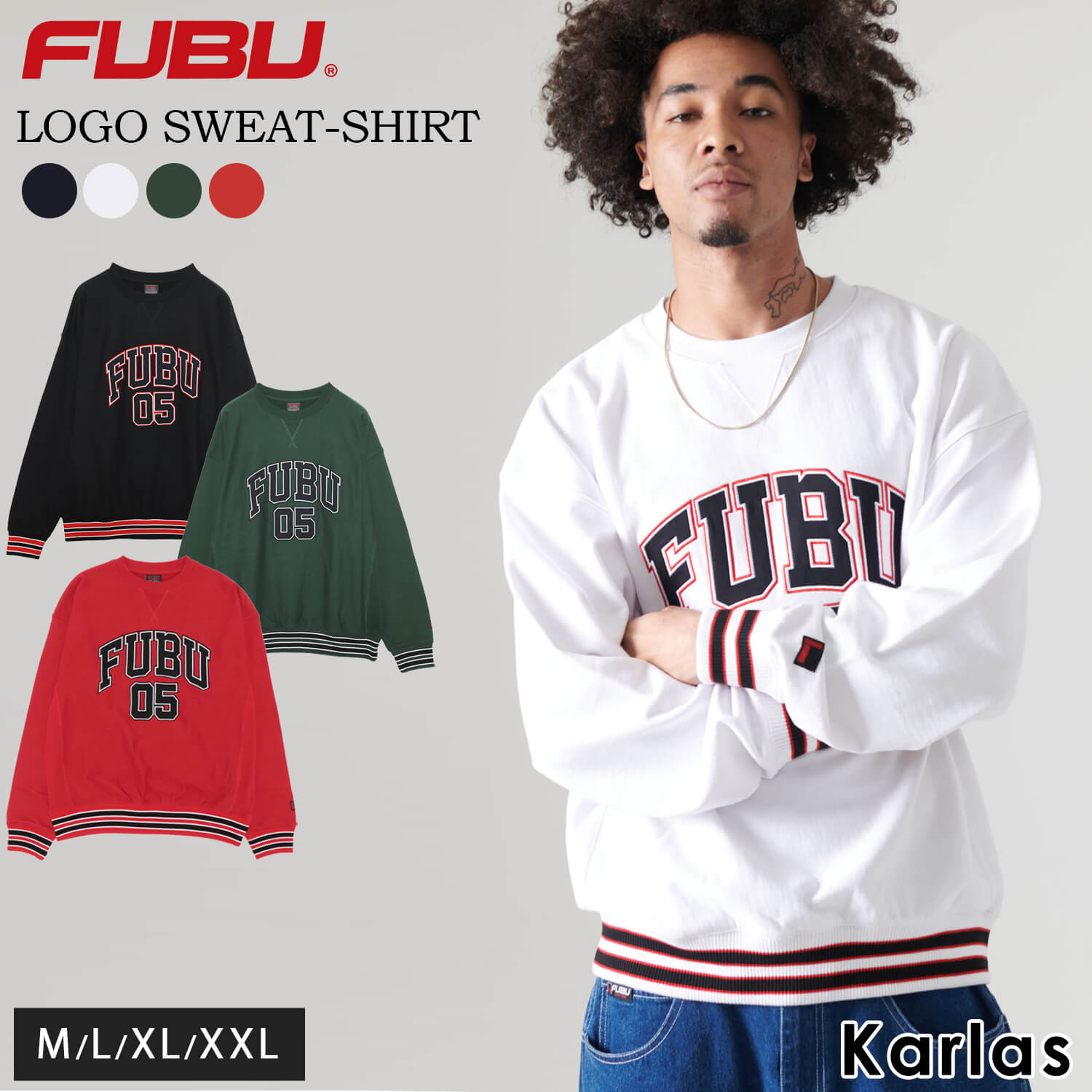 FUBU フブ スウェット メンズ ブランド 冬 秋 裏毛 トレーナー 無地 綿100% ロゴ ワッペン 刺繍 大きいサイズ オーバーサイズ アメカジ レディース ユニセックス ストリート系 ヒップホップ hiphop B系 黒 カジュアル おしゃれ かっこいい karlas