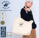 【クーポンで10%OFF】 トートバッグ Beverly Hills Polo Club ビバリーヒルズポロクラブ 大きめ 大容量 a3 a4 コットンキャンバ...