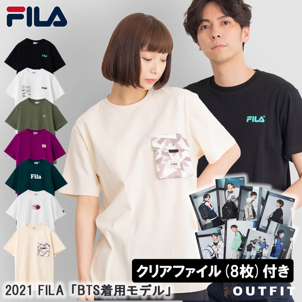 【在庫限り】FILA フィラ 半袖 Tシャツ メンズ レディース 限定Tシャツ スポーツブランド コラボ ユニセックス 2021 21年 ティーシャツ カットソー トップス カジュアル おしゃれ 夏服 韓国 FS0136 送料無料 公式グッズ 春夏 now on【ノベルティ 対象品】 karlas