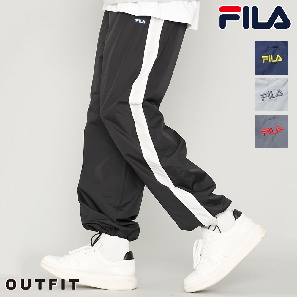 【ポイント5倍】 FILA フィラ 裏メッシュウォームアップパンツ メンズ 下 長ズボン ロングパンツ スポーツウェア トレーニングウェア スポーツ トレーニング ナイロン 防寒 ブラック ネイビー シルバーグレー チャコール ブランド 人気 おしゃれ あす楽 outfit