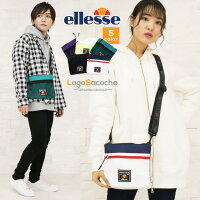 ellesse エレッセ サコッシュ メンズ レディース ショルダーバッグ 小さめ ミニバッグ ブランド 斜めがけ バッグ 大人 高校生 ポーチ 大きめ 大容量 小物入れ おしゃれ サブバッグ バッグインバッグ ショルダーストラップ ミニショルダー 黒 白 ギフト ホワイトデー