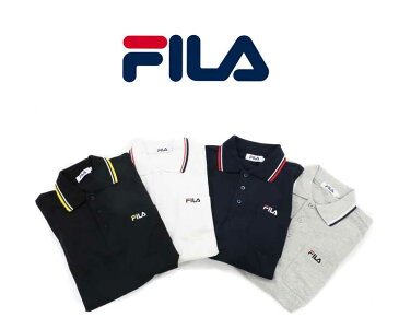 FILA フィラ ポロシャツ メンズ 長袖 無地 シンプル おしゃれ Tシャツ ロンT カジュアル ギフト 誕生日 ゴルフウェア 大きいサイズ 秋 冬 春 スポーツ ブランド 白 ホワイト 黒 ブラック ネイビー グレー 注目 outfit 父の日