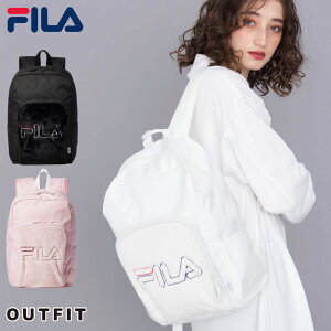 FILA フィラ リュック レディース ファーバッグ バックパック おしゃれ デイパック ブランド 人気 ボア 生地 もこもこ バッグ 通学 通勤 大人 軽量 軽い 16L 黒 白 秋 冬 カジュアル 注目 クリスマス プレゼント 実用的 ギフト