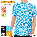 【30 OFFセール】 LOUDMOUTH ラウドマウス ゴルフウェア ポロシャツ メンズ 半袖 ハーフボタンダウン スポーツブランド 春夏 接触冷感 涼しい 吸汗速乾 UVカット 日焼け対策 総柄 LL XL XXL