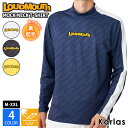 【在庫処分】 LOUDMOUTH ラウドマウス メンズ モックネックシャツ ゴルフウェア ブランド 秋 冬 ロゴ 裏起毛 UVカット エコ ハイネック トップス 防寒 大きいサイズ カジュアル 白 黒 黄色 2023fw karlas