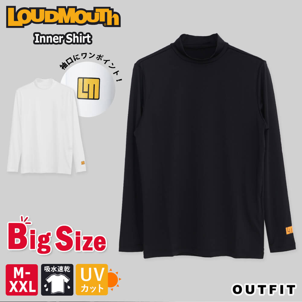 楽天Karlas（カルラス）LOUDMOUTH ラウドマウス ゴルフ ゴルフウェア インナー シャツ 長袖Tシャツ メンズ トップス 秋 冬 長袖 防寒 あったか 暖 吸汗速乾 UVカット 日焼け対策 大きいサイズ ブランド カジュアル きれいめ プレゼント karlas