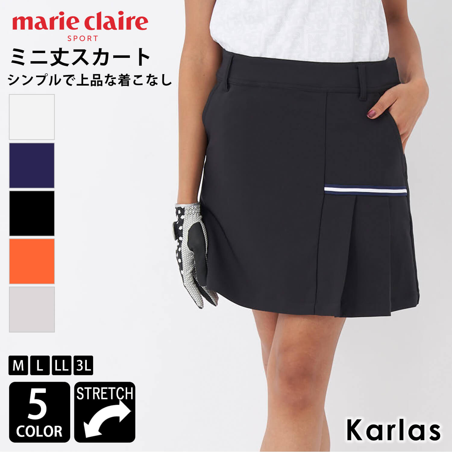 marie claire GOLF }N[ StEFA fB[X Xgb` ~j XJ[g Lk uh r 傫TCY M L LL 3L t     2024SS