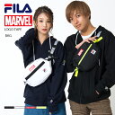 FILA バッグ メンズ MARVEL/FILA マーベル フィラ ロゴテープウエストバッグ　レディース メンズ かっこいい 斜めがけ 高校生 かわいい 男の子 女の子 大容量 ナイロン 軽量 ミニ かわいい ブランド プレゼント karlas