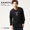 【在庫売り尽くし!】 KANGOL カンゴール ロゴ プリント ロングスリーブTシャツ レディース メンズ ホワイト ビッグシルエット かっこいい おしゃれ 人...