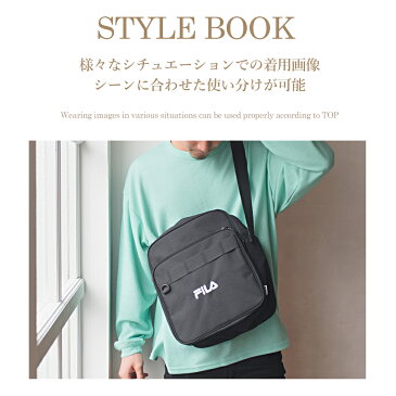 FILA フィラ スクールショルダーバッグ メンズ レディース 通学バッグ 通勤 大容量 高校生 中学生 小学生 スポーツブランド 女の子 かっこいい かわいい おしゃれ ショルダーバッグ 斜め掛け キッズ ナイロン 旅行 カジュアル outfit 実用的 プレゼント ギフト