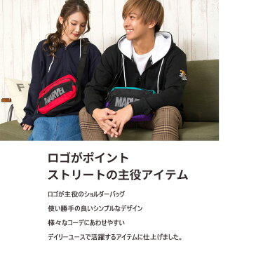 【ポイント5倍】 MARVEL マーベル ショルダーバッグ レディース メンズ かっこいい 斜めがけ 高校生 かわいい 男の子 女の子 大容量 ナイロン 軽量 ミニ かわいい ブランド outfit ギフト プレゼント まだ間に合う