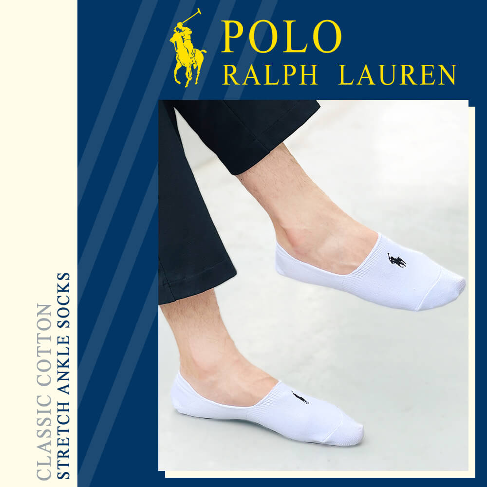 ラルフローレン 靴下 3足組 メンズ Ralph Lauren POLO 25〜27cm カバーソックス くるぶし アンクル おしゃれ ソックス ブランド パック まとめ買い プレゼント ギフト 国内正規品 送料無料 白 黒 グレー ネイビー 実用的 ポイント消化 プチギフト