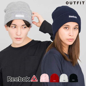 【ポイント5倍】 ニット帽 ニットキャップ メンズ レディース Reebok リーボック スポーツ ブランド 6色 ビーニー 秋冬 ファッション ロゴ 無地 シンプル カジュアル ブラック ホワイト ピンク レッド ネイビー グレー 黒白 スキー 敬老の日 プチギフト プレゼント