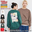 【在庫売り尽くし!】 トム&ジェリー トムとジェリー コミックアート トレーナー スウェット レディース メンズ プルオーバー TOMandJERRY 裏毛 ビ...