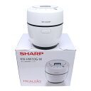 シャープ ヘルシオ ホットクック 電気調理鍋 無水鍋 1.0L 1~2人用 ホワイト KN-HW10G-W [中古][良い（B）]