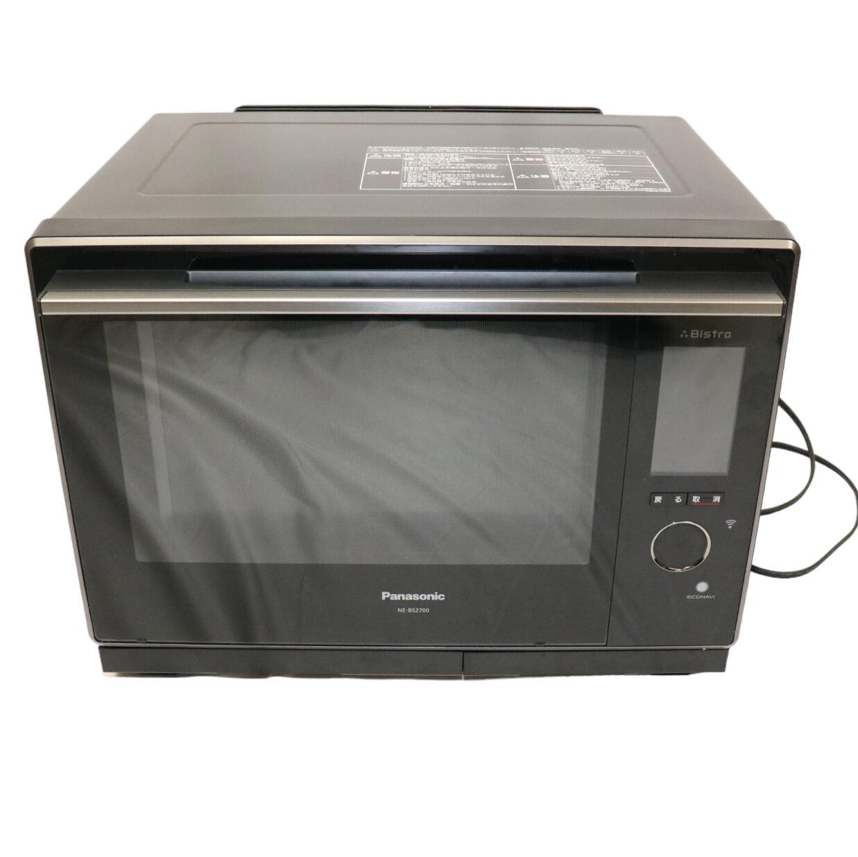 パナソニック ビストロ NE-BS2700 オーブンレンジ 30L ブラック NE-BS2700-K [中古][可(C)]