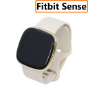 [] Fitbit Sense Alexa/GPS X}[gEHb` Lunar White/Soft Gold izCg/\tgS[h [(C)]