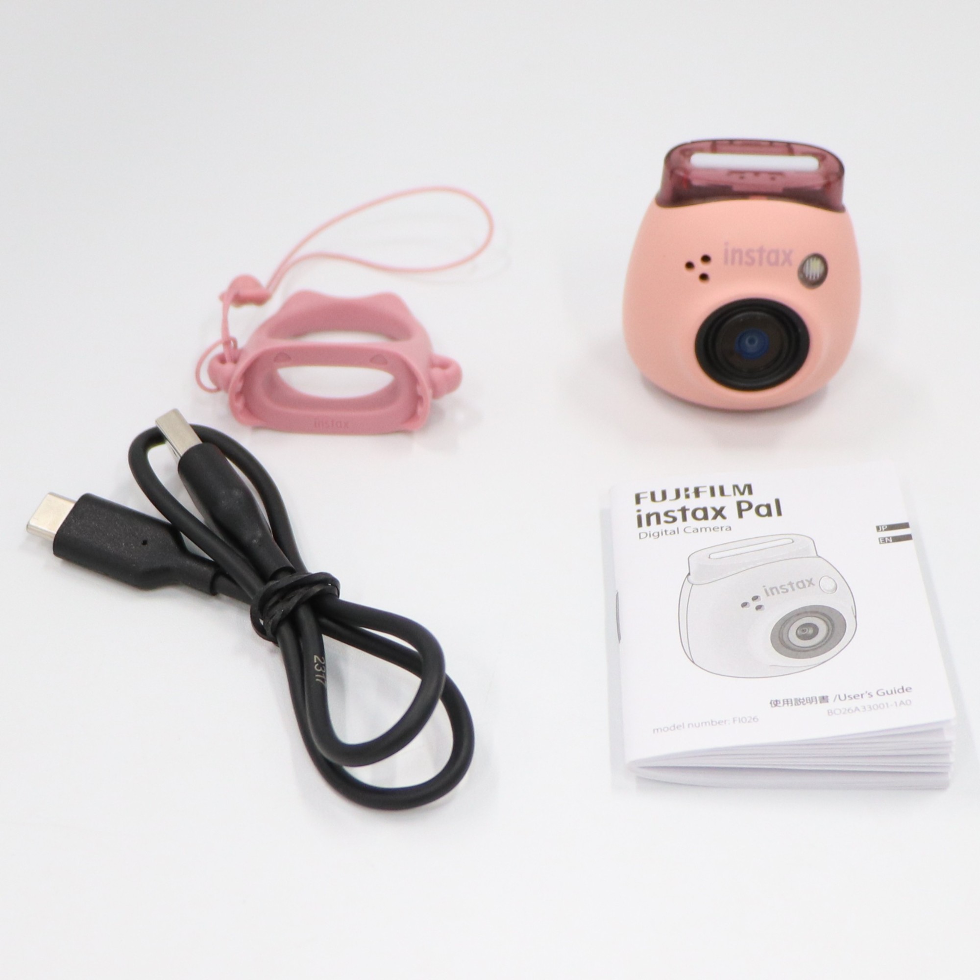 [中古] 富士フイルム instax Pal インスタントカメラ チェキパウダーピンク[非常に良い(A)]