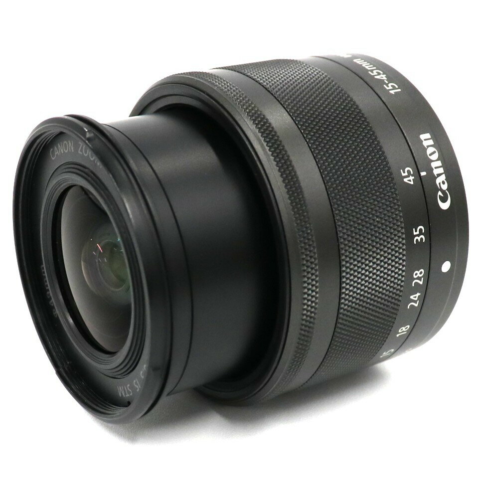 Rakuten - [中古] CANON EF-M 15-45mm F3.5-6.3 IS STM 標準ズームレンズ ef-m15-45-b ブラック[可(C)]