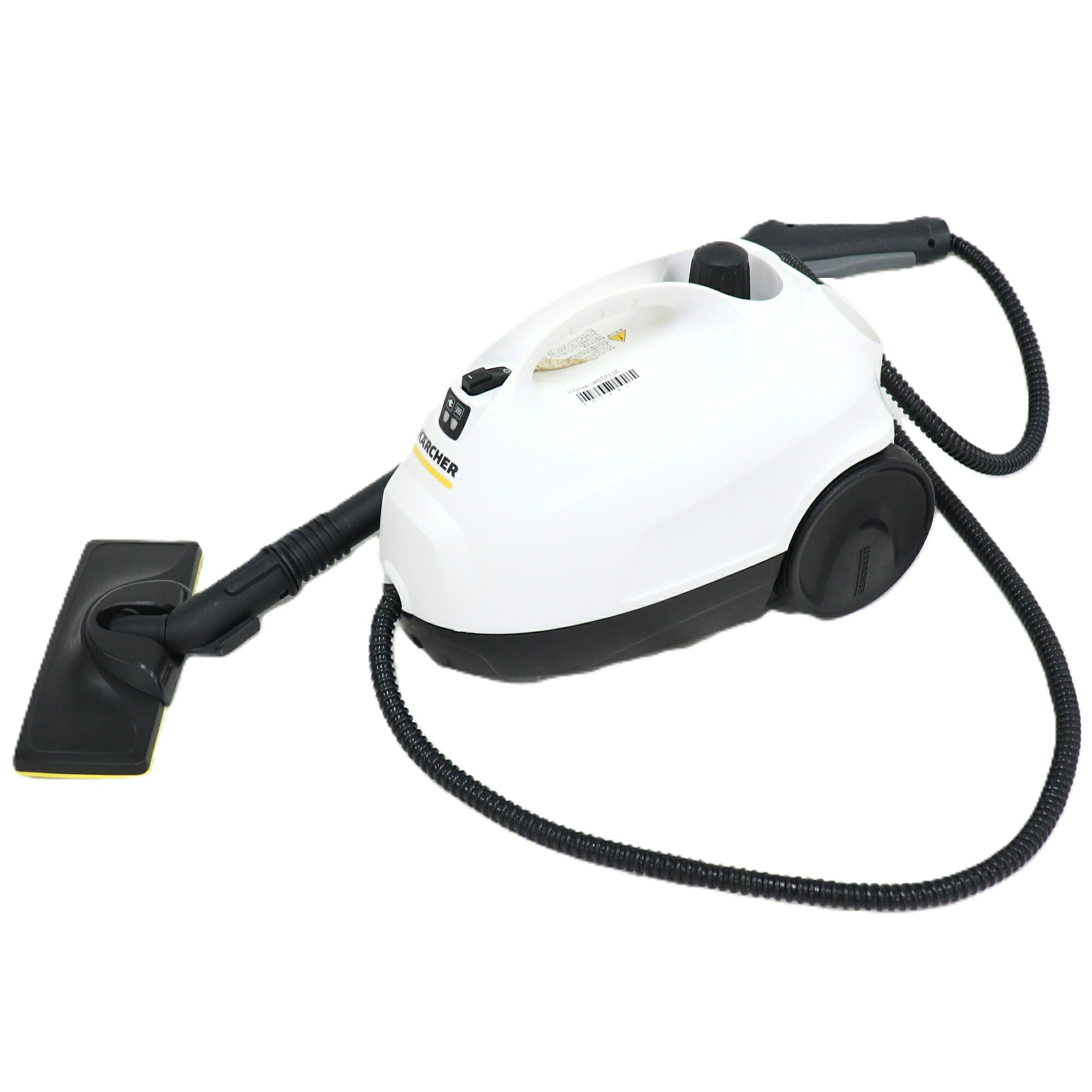 中古品 / 清掃済 / 通電確認済 / 購入2020年 / 同梱品の一部が欠品しています。 【状態】 必ず画像にてご確認をお願いします。 マイクロファイバークロス×1が不足しています。 ・本体に使用によるスレやキズがございます。 ・取り切れないチリやホコリ、汚れがございます。 ・製品の使用上水を使用しますので水滴跡や変色などがある場合がございます。 【付属品】 ※写真をご確認ください。 ・ 本体（スチームホース付き） ・ 取扱説明書 ・ 延長パイプ×2本 ・ ブラシ1個 ・ ノズルヘッド ・ フロアノズル ・ ハンドブラシ ・ スポットノズル ・ マイクロファイバーカバー×1 ※取扱説明書に傷みや汚れがある場合があり、こちらで印刷したものを同梱させていただく場合がございます。 ※マイクロファイバークロス×1は不足しています。 【注意事項】 マイクロファイバークロス×1が不足している商品です。あらかじめご了承の上ご購入お願いいたします。 写真は代表的なキズや汚れを掲載しています。（必ずご確認ください） 実際にお届けする商品は商品画像と同程度の状態ではございますが、キズの箇所など全く同じものとは限りませんので予めご了承ください。 配送につきましては化粧箱に入れたうえで段ボールに梱包、もしくは当店が用意した段ボールでのみの発送になります。 (化粧箱は付属しない場合がございます。) 取扱説明書などの冊子類は原本ではなく、当店で印刷したコピーが発送される場合があります。