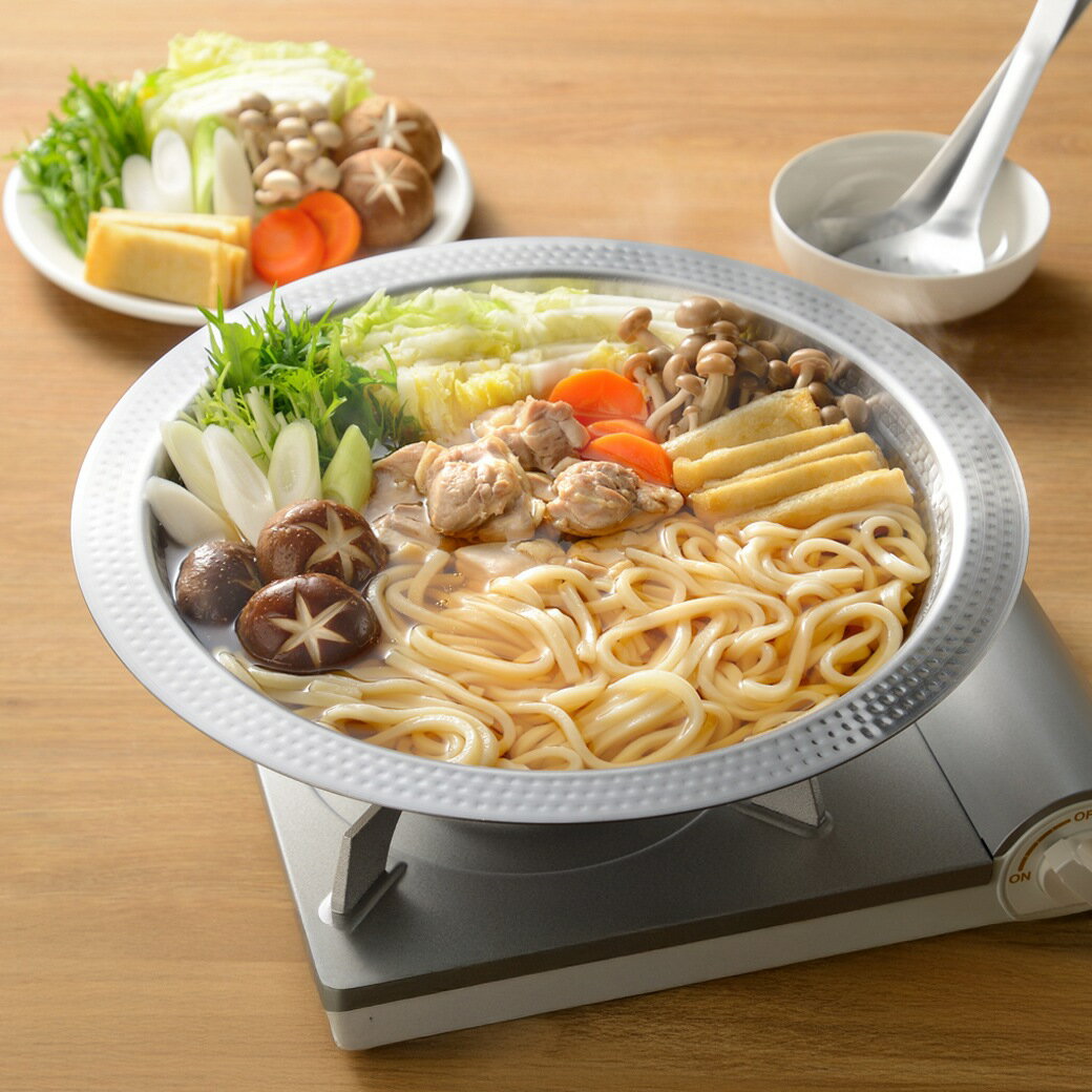 IH対応 よせしゃぶ鍋 26cm 蒸し器付き ステンレス