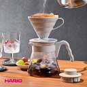 HARIO ハリオ コーヒーサーバー ペールグレー 耐熱ガラス 電子レンジ対応 食洗機対応 コーヒー サーバー ドリッパー 計量スプーン ペーパーフィルター 日本製