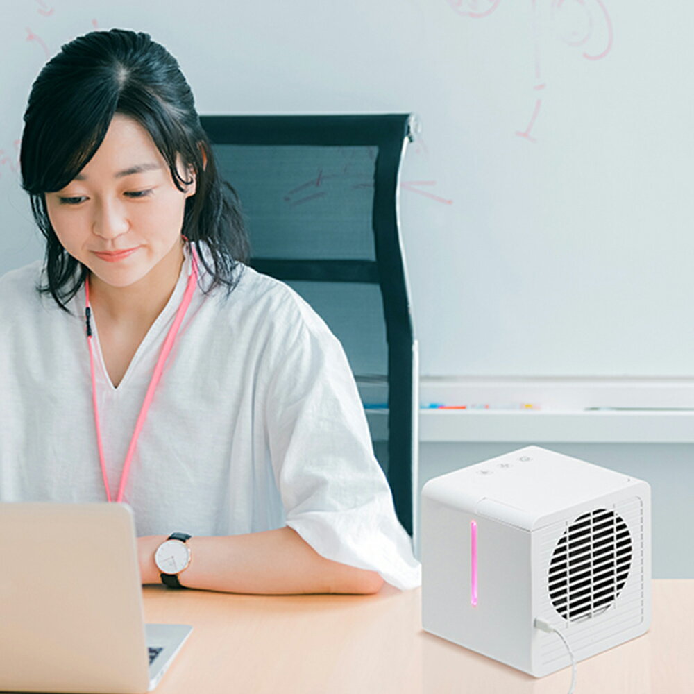 RELICIA 持ち運びラクラク 卓上クーラー RLC-TC700 パーソナルクーラー 軽量 気化熱 電源USB 職場 デスク