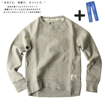 トップス リーボック Reebok レディース FXO78 TE キルテッド クルー 1912 スエット スウェット スゥェット 長袖 キルト トレーナー ゆうパケット対応