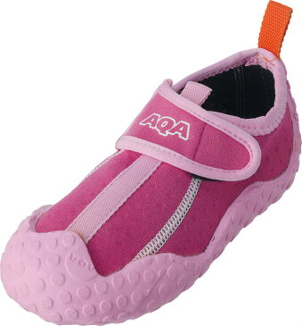 AQA (アクア) シューズキッズ チェリーPK 15CM KW-4473N 1607 キッズ ジュニア 子供 子ども エーキューエー スノーケリング 海 アクアシューズ ウォーターシューズ