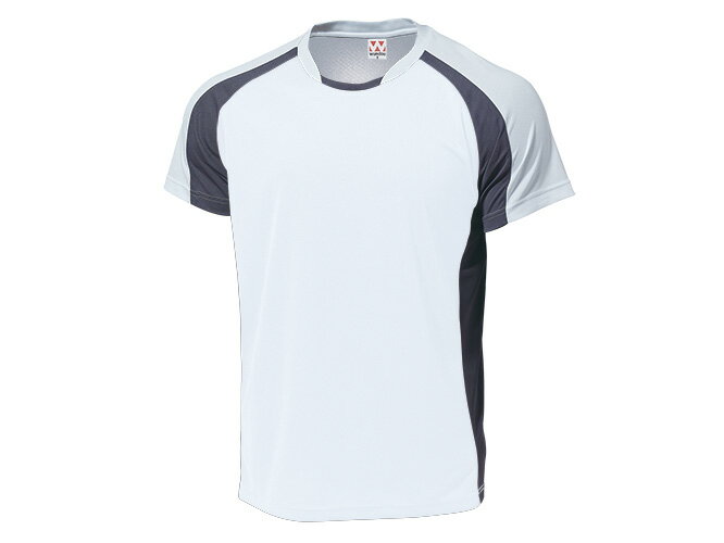 WUNDOU (ウンドウ) バドミントンシャツ ホワイト P-3610 1710 メンズ 紳士 男性 バドミントン ウェア