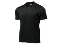 WUNDOU (ウンドウ) VネックTシャツ ブラック P-390 1710 メンズ 紳士 男性 オールスポーツ ウェア ポイント消化(4)