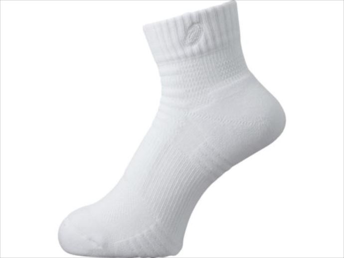 ウェア asics (アシックス) ソックス13 ホワイト×ホワイト XAS155 1905 トレーニング ウェア
