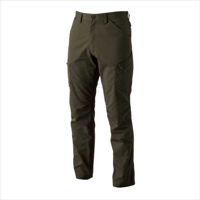Pants - TS DESIGN (TSデザイン) LIGHT TECメンズカーゴパンツ カーキグリーン 5304 2002 作業服 ユニフォーム 藤和